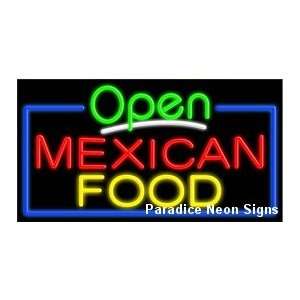  Open Mexican Food Neon Sign