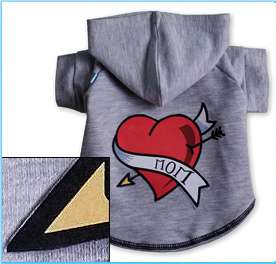 Dog Clothes Mom Heart Hoodie Sweatshirt XXS XXL 1 45 LB  