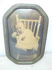   BOY PHOTO PICTURE HOME WALL ART WOOD FRAME CONVEX BUBBLE GLASS  