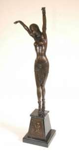 Chiparus Bronze Art Deco Starfish Dancer Figurine  