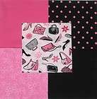 30 6 Hot Pink PURSE SHOES Flowers Black/Pink dots Quil