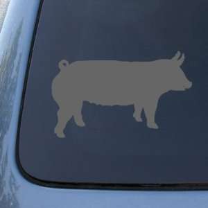 HOG SILHOUETTE   Pig   Vinyl Car Decal Sticker #1523  Vinyl Color 