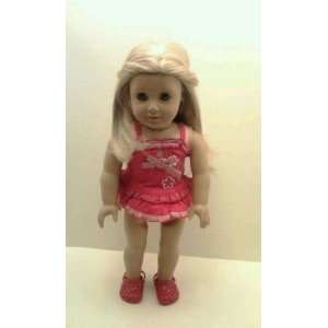    Red Polka Dot Swimsuit Fits American Girl Dolls Toys & Games