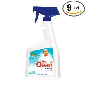 Mr Clean Mildew Stain Remover Spray, 32 Ounce (Pack of 9)