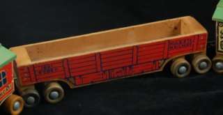 Here we have a Holgate wooden Rodeo Train toy train. Circa 1950s 
