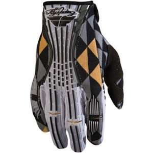 Fly Racing Womens 2012 Kinetic Motocross Gloves Black/White Medium M 