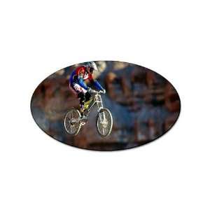  Mountain Bike Racing sport oval magnet