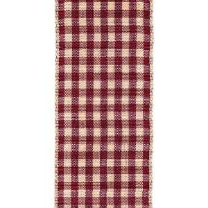  Offray Wired Edge Thatcher Check Craft Ribbon, 7/8 Inch 