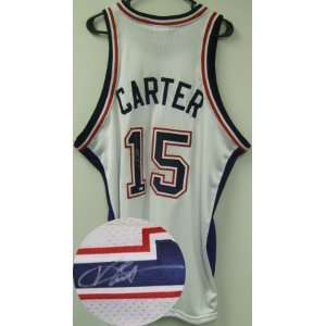  Vince Carter Signed Auth. Nets Jersey