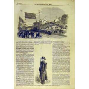  1855 Sheriff Cheshire Mottram Station Javelin Man Print 