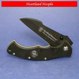 Homeland Security Linerlock Knife With Black G10 Handles   SWCK212