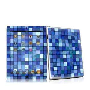  Blue Mosaic Design Protective Decal Skin Sticker for Apple 