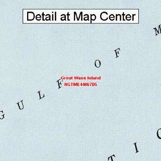  USGS Topographic Quadrangle Map   Great Wass Island, Maine 