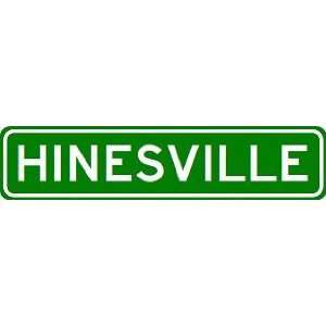  HINESVILLE City Limit Sign   High Quality Aluminum Sports 