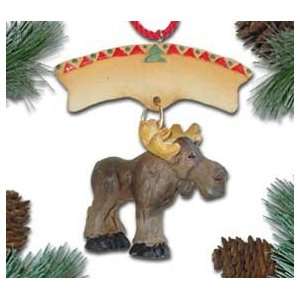 Personalized Moose Christmas Ornament   Gooseberry Moose Ornament 