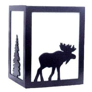  Moose Black Exterior One Light Wall Sconce
