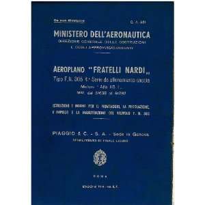  NARDI FN.305 Aircraft Maintenance Manual  1941 Sicuro 
