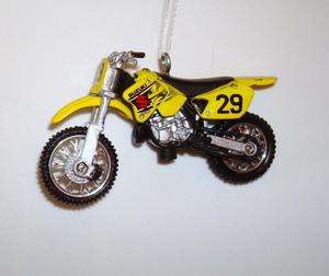 Suzuki RM 125 Dirt Bike Motorcycle Ornament Diecast  