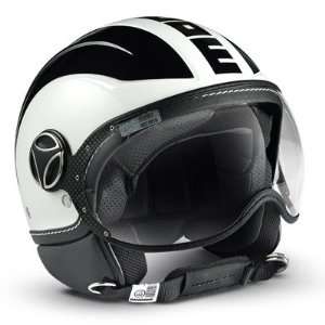 MOMO Design Avio Motorcycle Helmet Dot Approved   Pearl White   Black 