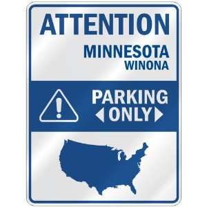  ATTENTION  WINONA PARKING ONLY  PARKING SIGN USA CITY 