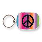 New Silver tone Peace Key Ring Makes a