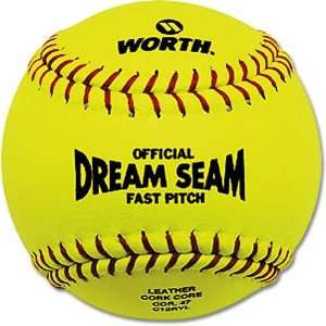  Worth Dream Seam Fastpitch Softball 12 in./Pack of 12 