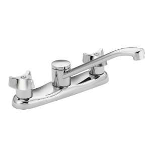 Moen CA8793 Commercial Two Handle Tri Blade Kitchen Faucet with 9 Inch 