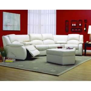  Achilles Leather Reclining Home Theater Sectional