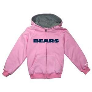  Chicago Bears Toddler Girls Pink Sportsman Full Zip Fleece 