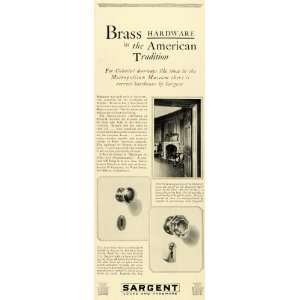  1928 Ad Sargent Locks Hardware Interior Designs 