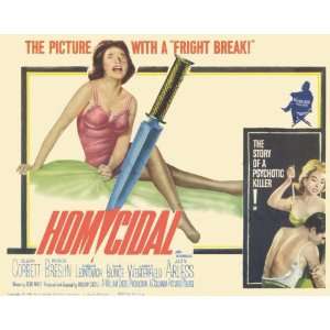  Homicidal   Movie Poster   11 x 17
