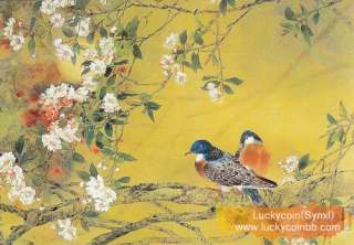 Lot of 8 Chinese Meticulous Gong bi Painting PostcardsFlower,Bird 