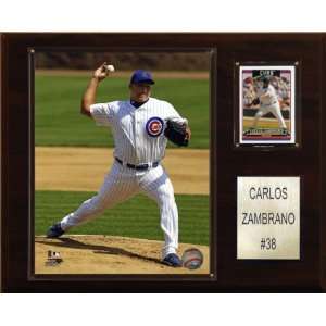 MLB Carlos Zambrano Chicago Cubs Player Plaque  Sports 