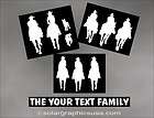 HORSE FAMLY DECAL set CUSTOM TEXT for your tack box truck or trailer