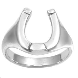   Sterling Silver 15mm Horse Shoe Ring (Size 5   13)   Size 7 Jewelry