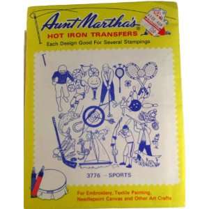  Aunt Marthas Hot Iron Transfers 3776 Sports