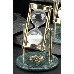  Green Marble and Brass Hourglass Legal  