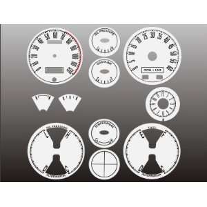  1967 1968 Ford Mustang White Face Gauges Automotive