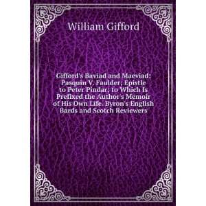   English Bards and Scotch Reviewers William Gifford  Books