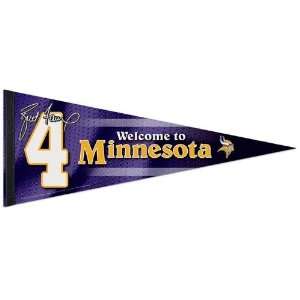  Minnesota Vikings Wincraft #4 Favre Premium 12 x 30 