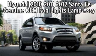 2010 2011 2012 Hyundai Santa Fe KDM OEM Fog Light Lamp Assembly Set 