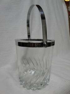 VINTAGE French Crystal Ice Bucket  Perfect condition  