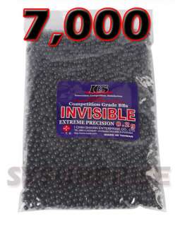 7000 ICS Seamless Invisible Black 0.2g .20g .2g 0.20g .2 g 6mm Airsoft 