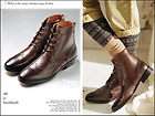 Vanger Mens Boots–Retro Brogue Genuine Leather Boots VA50 Brushed 