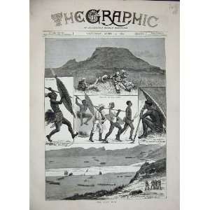  1879 Zulu War Soldiers Buffalo River RorkeS Drift Camp 