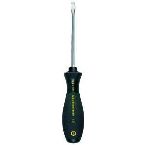   Slotted Screwdriver with MicroFinish Handle, Cabinet Tips, 5.5 x 125