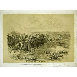  1885 Khartoum War Camels Hussars Charging Battle Print 
