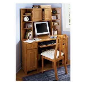  Ashton Oak Corner Hutch Furniture & Decor