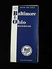 Baltimore & Ohio B&O Railroad RR Public Timetable BO 19