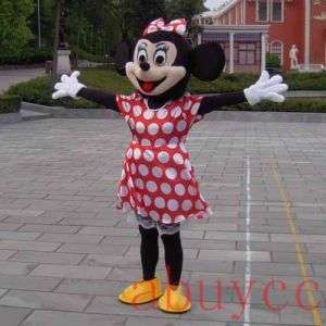 Minnie Mouse Mascot Costume Cosplay Cartoon Brand New  